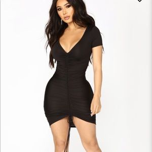 “Lhasa Ruched” Fashion Nova Dress